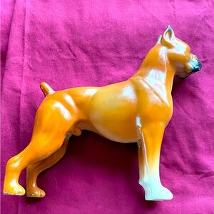Breyer Boxer Dog plastic Figurine!! Vintage good shape! Stands 7-8 inches tall